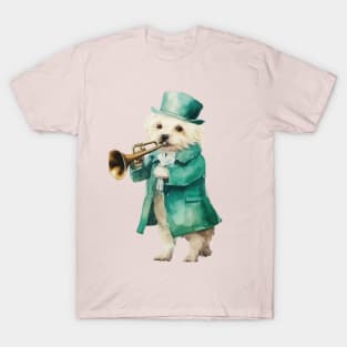 dog and trumpet T-Shirt